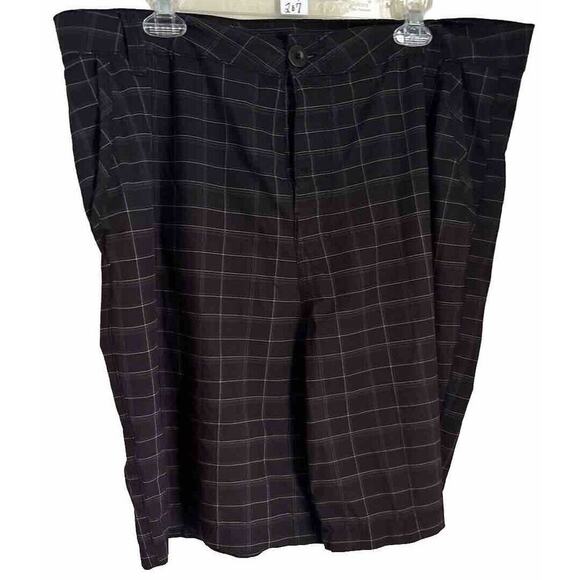 Kanu Surf Other - MENS KANU SURF SHORTS MESH POCKETS DARK BROWN WITH WHITE STRIPES